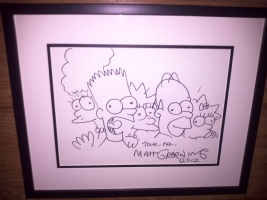 matt groening simpsons family sketch Comic Art